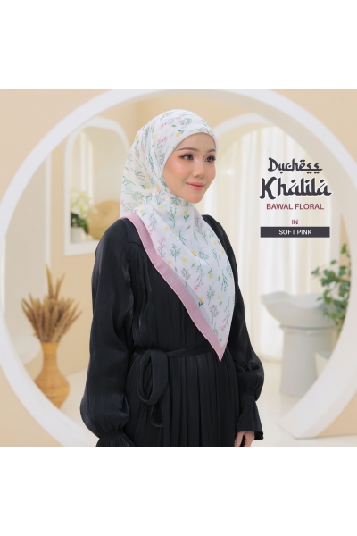 BAWAL FLORAL KHALILA - SOFT PINK